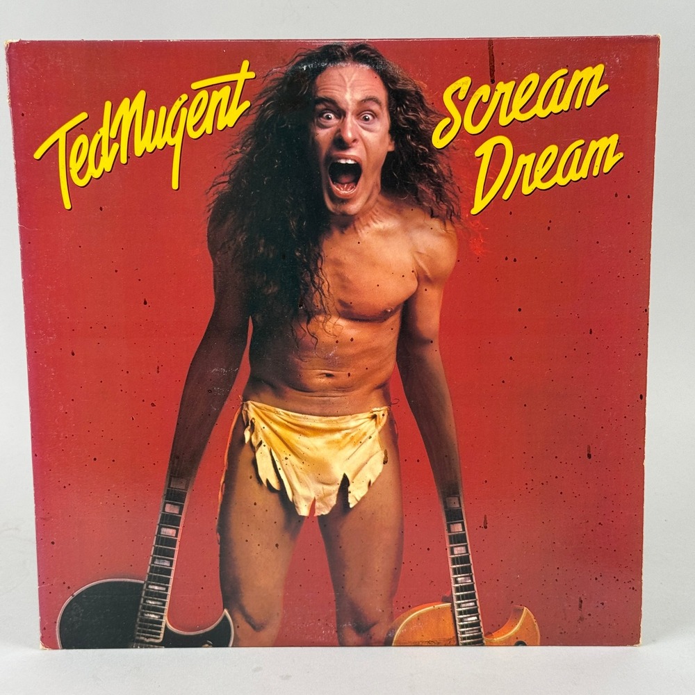 Ted‎ Nugent Scream Dream Vinyl LP 12" 1980 Epic FE 36404 Hard Rock EXCELLENT